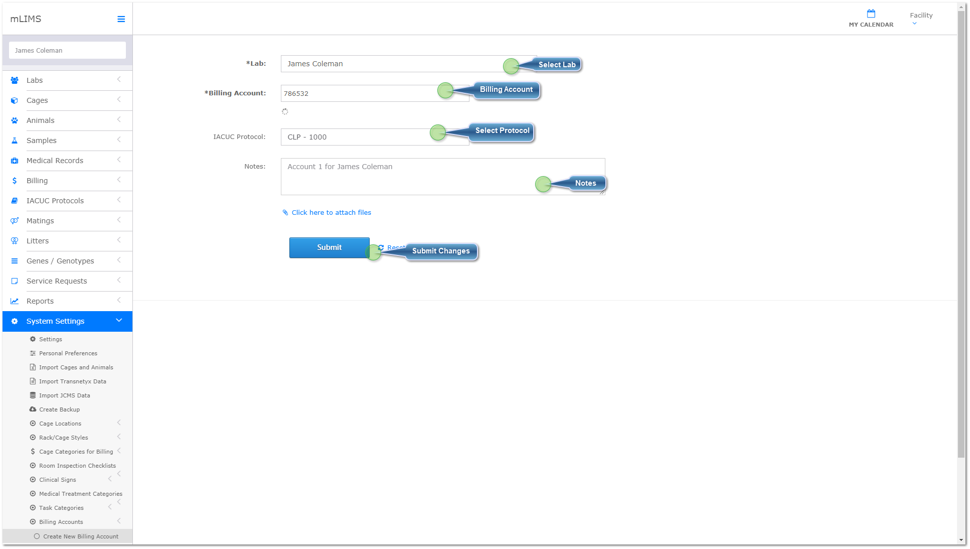 Create Billing Account