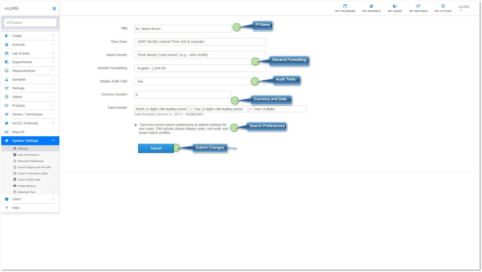 General Settings